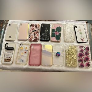 LOT of 22 iPhone XS Max cases Kate spade casemates sonix, velvet caviar etc.